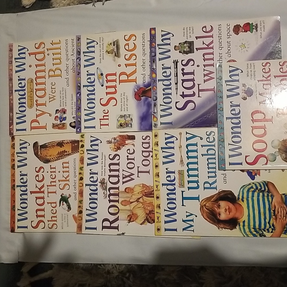 6 books..I wonder why soft cover good condition